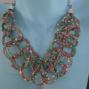 Handmade Beaded Statement nexklace